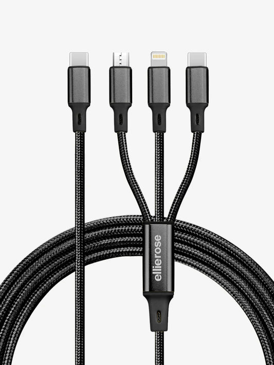 USB-C Black 3-in-1 Charging Cable
