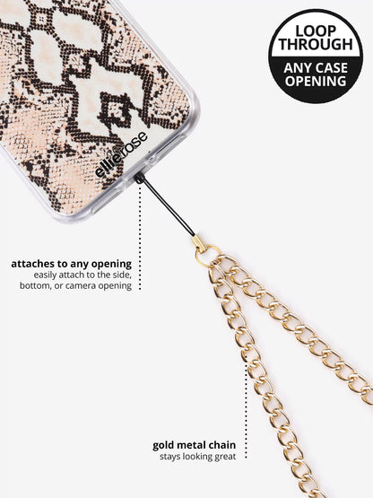 Gold Phone Wristlet Charm