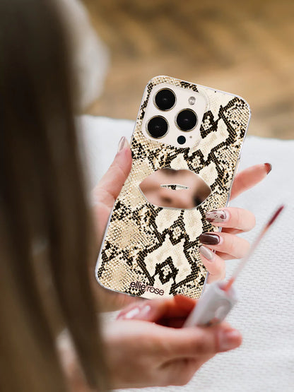 Stick-On Mirror Phone Decal - Lips