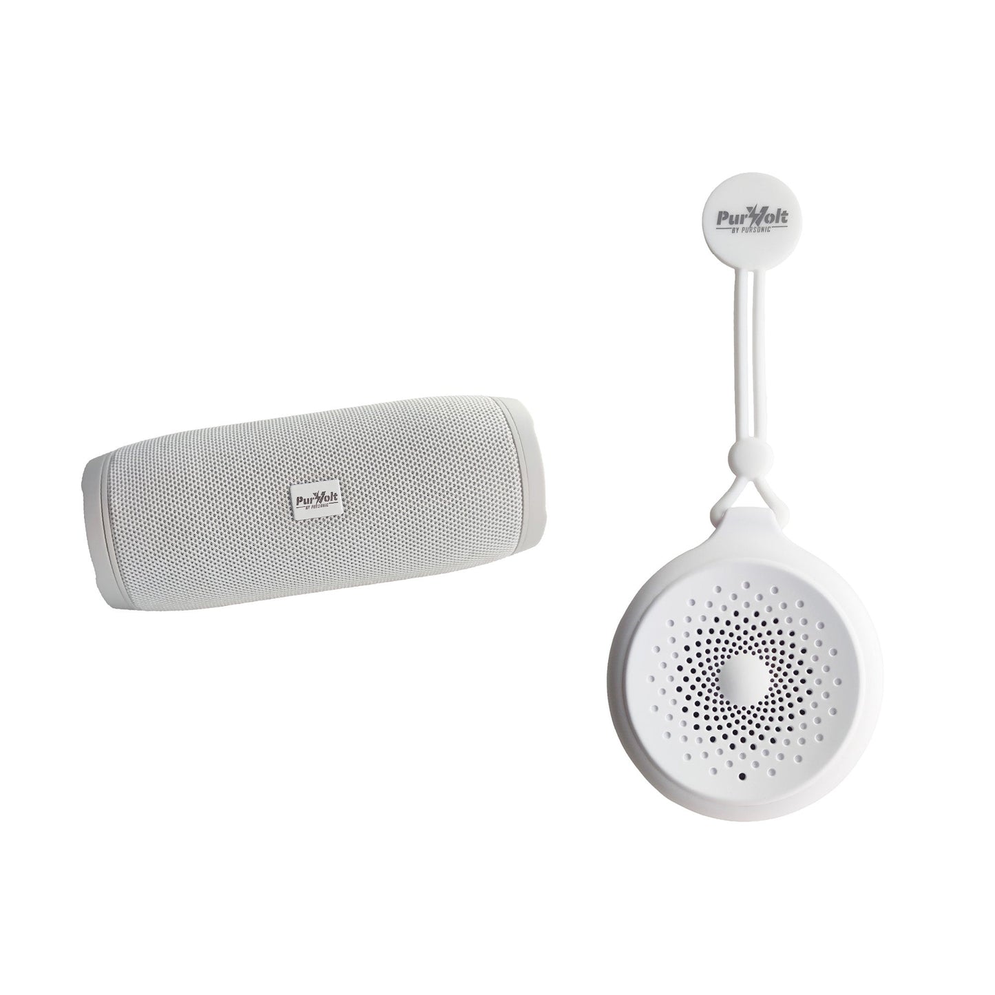 Pursonic Peak Wireless Speaker & Pursonic Waterproof Wireless Speaker Bundle – 360° Hi-Res Sound Anywhere, Anytime